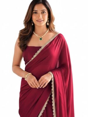Ruby Red Occasion Saree