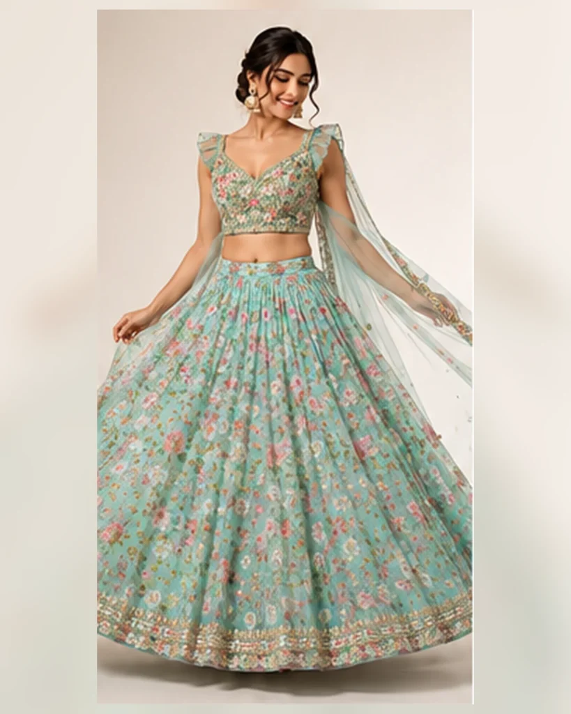 06-Vastram-Pastel-Aqua-Floral-Embroidered-Lehenga-Set-Front-Flare-View